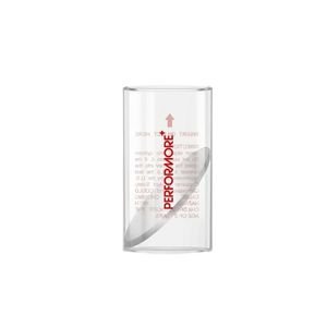 Clear plastic choking hazard test cylinder for testing toddler sensory bin items and small toys.