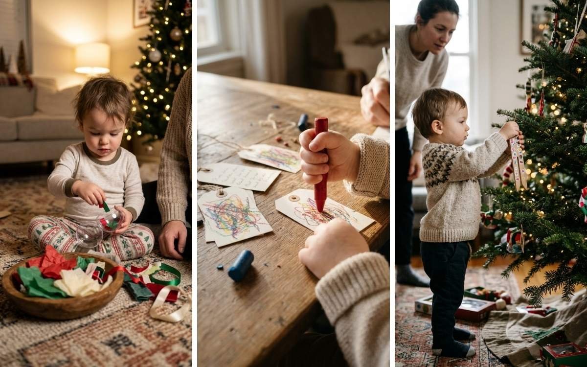 12 Christmas Ornaments a 2-Year-Old Can Actually Make Alone (No Scissors, No Glue, No Beads)