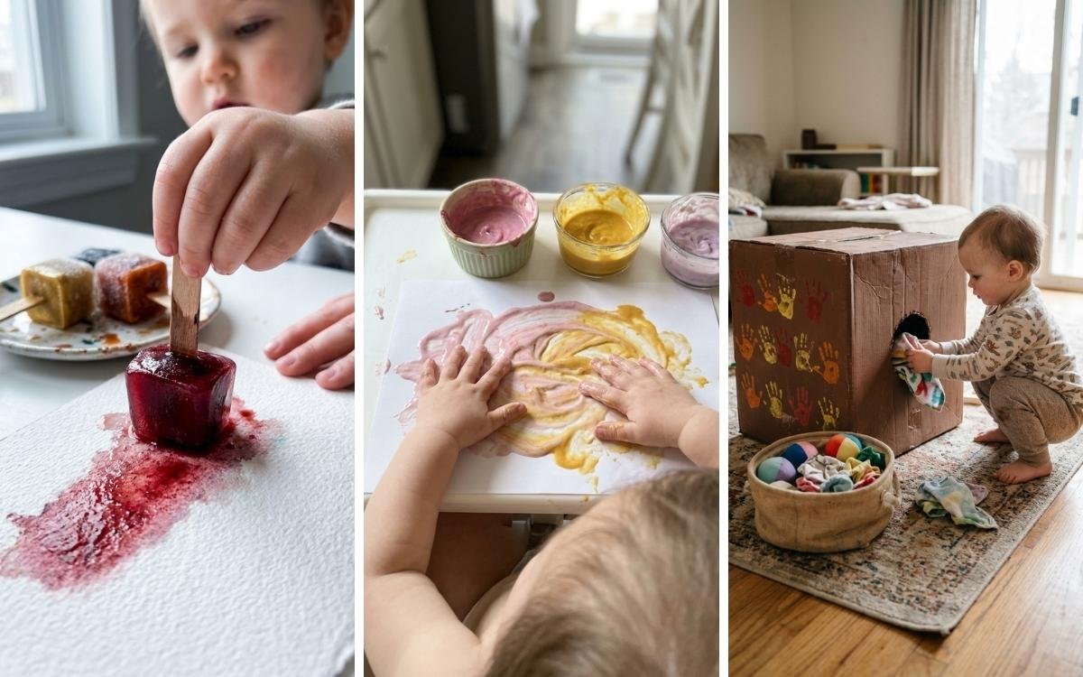 Thanksgiving Crafts for Toddlers Under 2 (No Scissors, No Small Pieces)